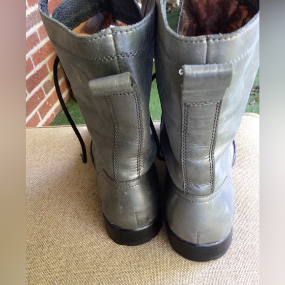 BORN leather lace up boots Size 8 NEW - Picture 3 of 11